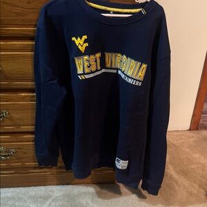 Colosseum Navy and Yellow Sweatshirt XL